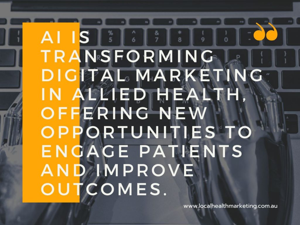 AI-Powered Marketing in Allied Health: A Game-Changer for Marketers and Practitioners